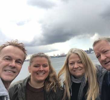 Braving the Breeze for a Scenic Waterfront View in Vancouver