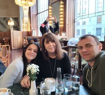 Sipping Coffee in a Timeless Grand Café 
