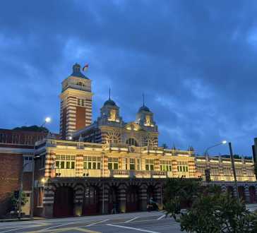 Evening Glow at the Historic Fire Station