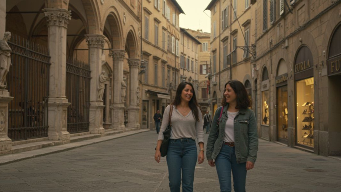 city,standing,pedestrian,public space,street,vacation,travel,walking