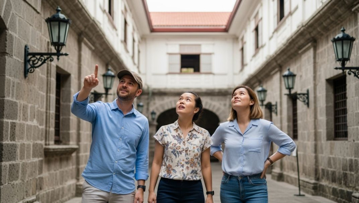 temple,standing,happiness,pedestrian,waist,leisure