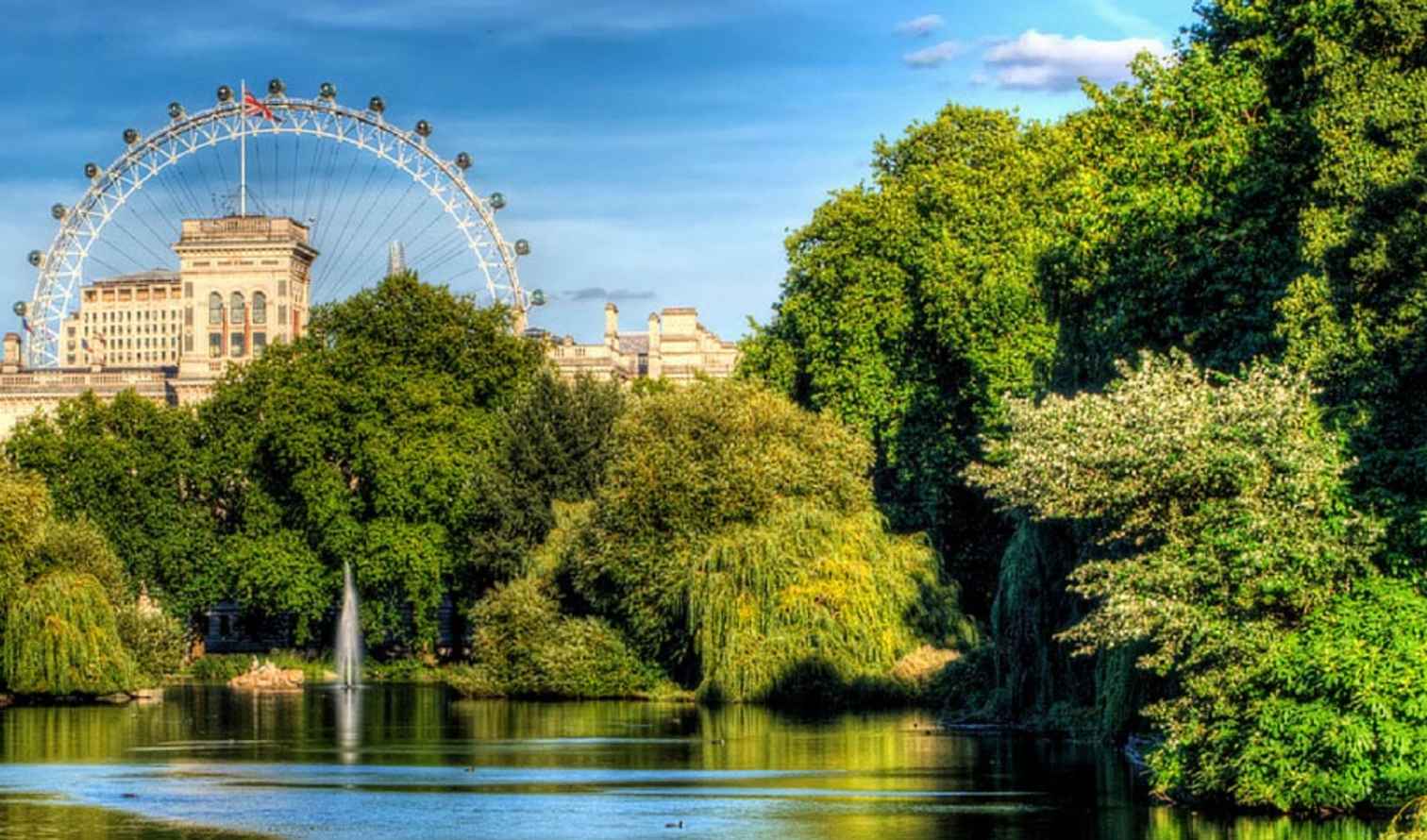 Lush Serenity Beneath the London Eye