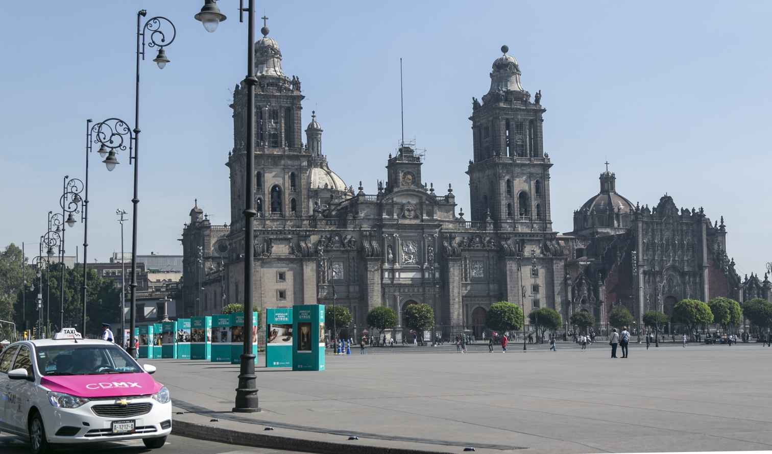 Metropolitan Cathedral in Mexico City's Plaza de la Constitución.