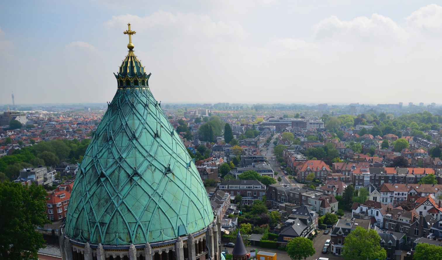 View of Groningen cityscape from Martini Tower in Amsterdam