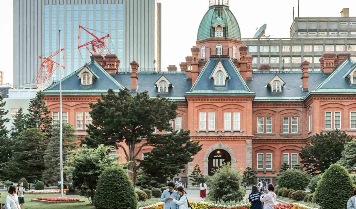 Historic architecture of the Former Hokkaido Government Office in Sapporo.