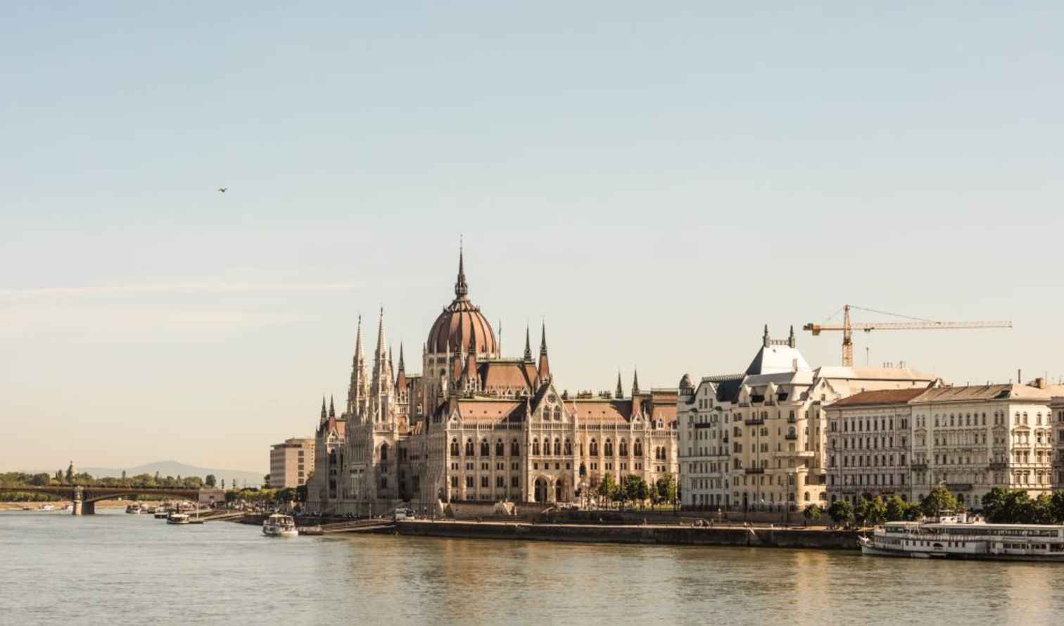 Budapest's Parliament Building along the Danube River in Budapest