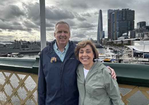 Smiles Over Sydney Skyline