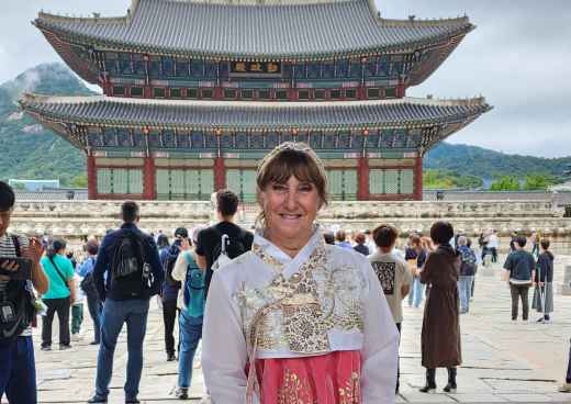 Embracing Tradition in Vibrant Hanbok