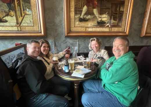 Laughter and Cheers at the Cozy Pub