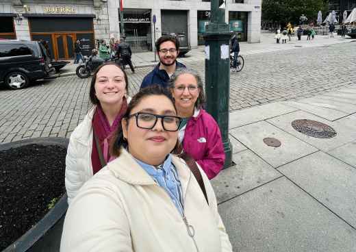 Exploring Together: Joyful Moments in Town