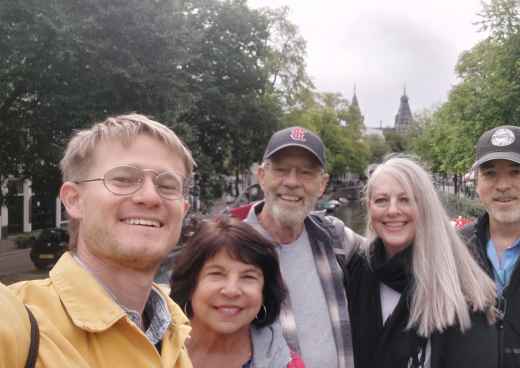 Sunny Smiles on a Riverside Stroll