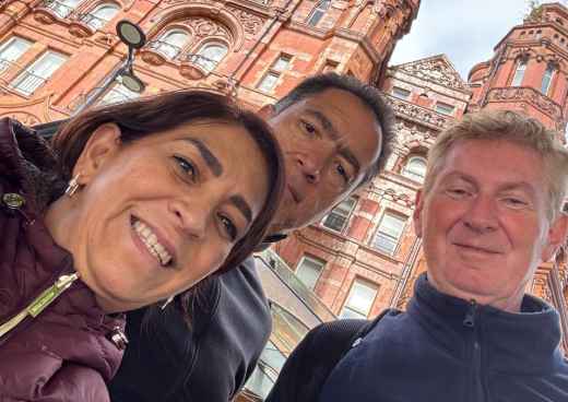 Joyful Moments at the Historic Building