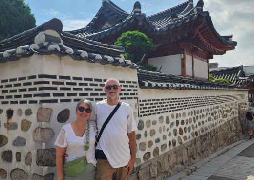 Joyful Wanderers in a Timeless Village