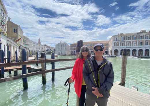 Sunlit Stroll by the Venetian Canals