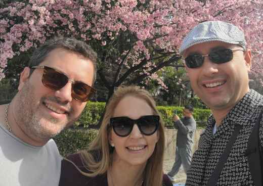 Under the Cherry Blossom Canopy: Joyful Moments