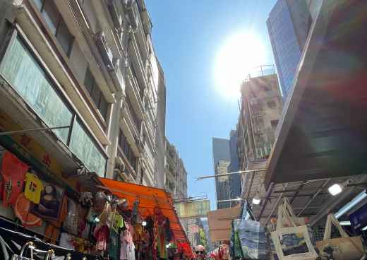 Strolling Through a Sunlit Bazaar