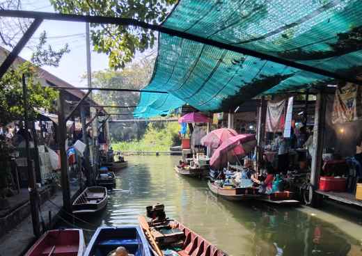 Tranquil Waters: A Market's Symphony