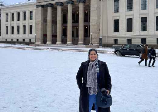 Winter Welcome at the Grand Facade