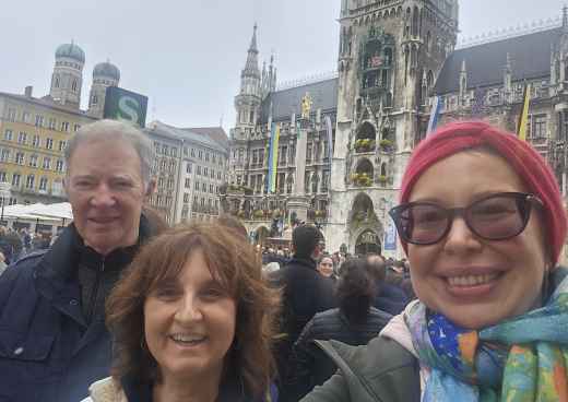 Joyful Stroll in Munich's Heart