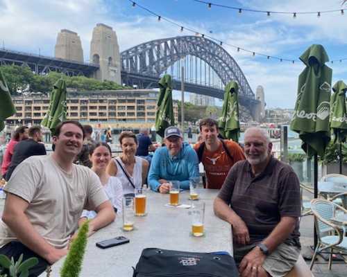 Cheers with a View: Raising a Glass by Sydney Harbour