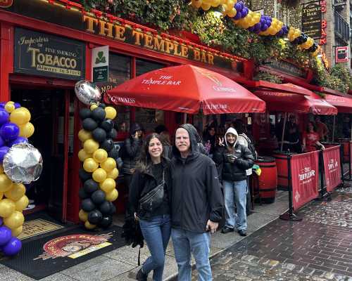 Dublin's Iconic Gathering: Smiles at The Temple Bar