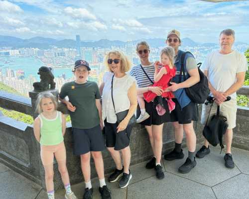 Family Adventure with a Skyline View