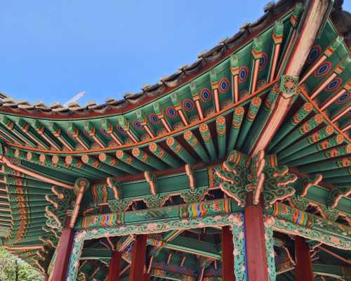 Joyful Steps in a Tranquil Pavilion