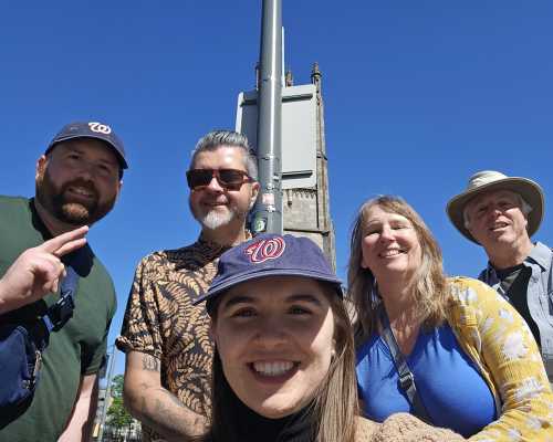 Sunny Smiles Under a Brilliant Blue Sky