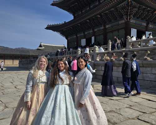 Embracing Tradition at the Palace Gates