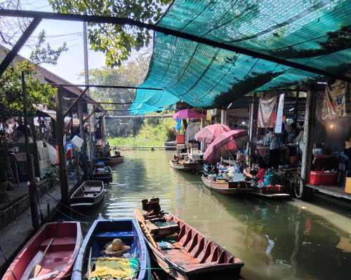 Tranquil Waters: A Market's Symphony