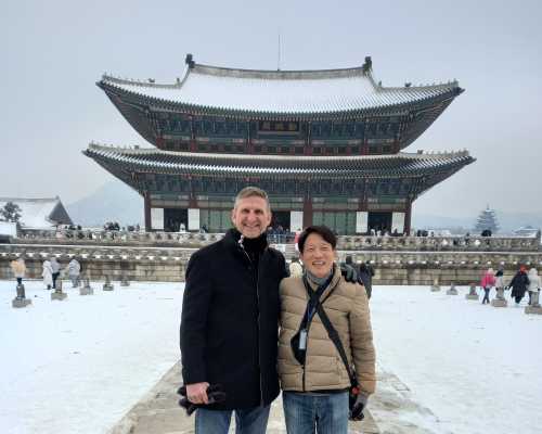 Warm Friendship Amidst a Winter Wonderland