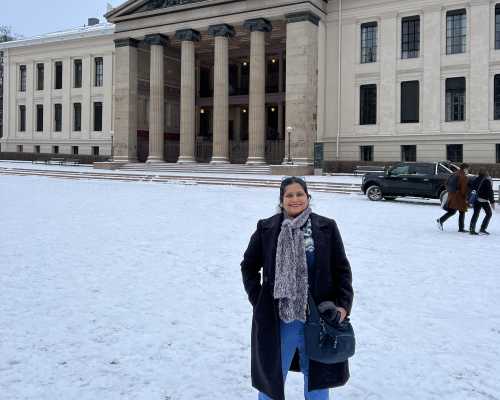 Winter Welcome at the Grand Facade