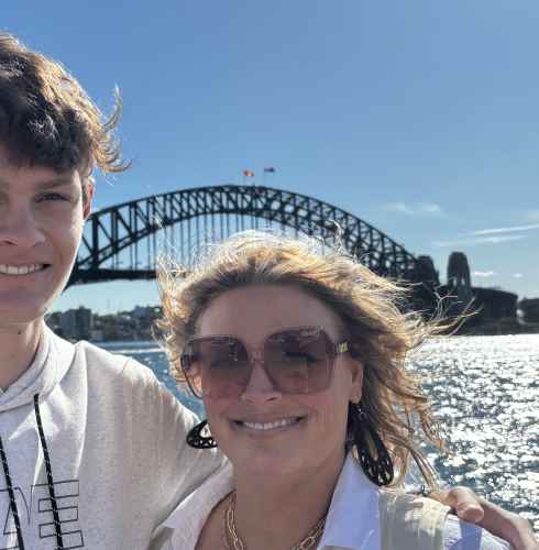 Capturing Sunshine and Smiles by the Bridge