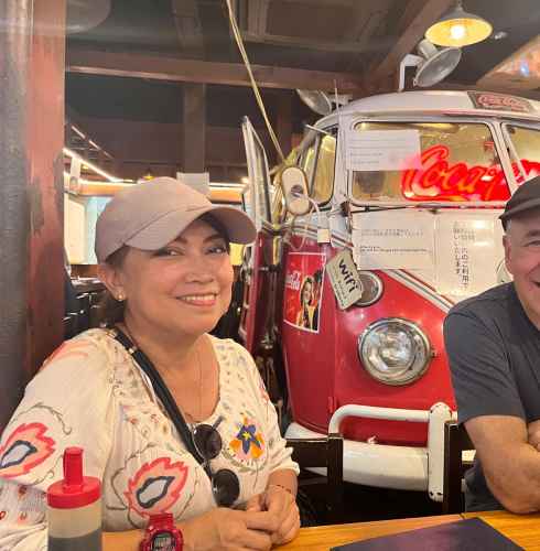 Joyful Moments at the Retro Café