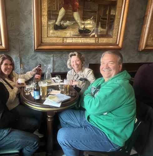 Laughter and Cheers at the Cozy Pub