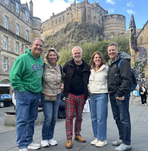 Castle Meetup: Friends United Beneath Historic Stones