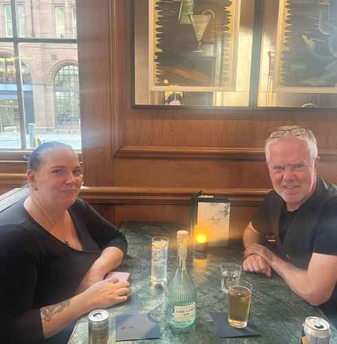 Sunlit Reflections in a Charming Bar