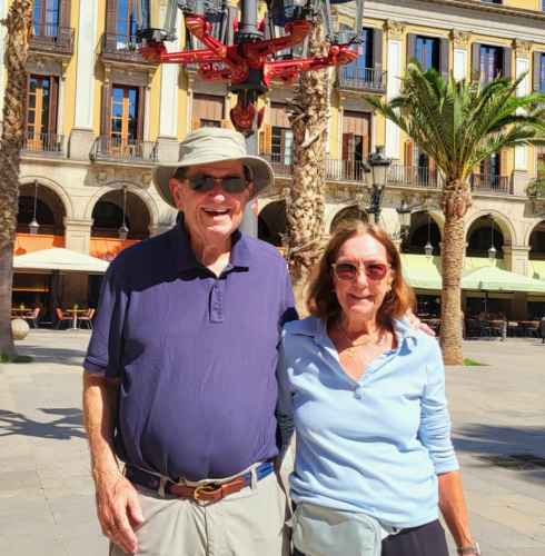 Joyful Moments Under the Palm Trees