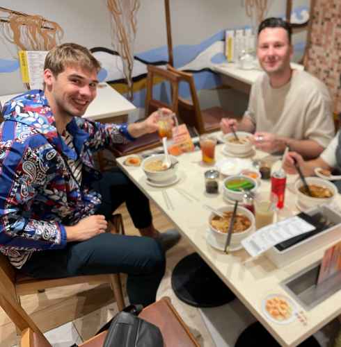 Laughter and Noodles: A Joyful Feast