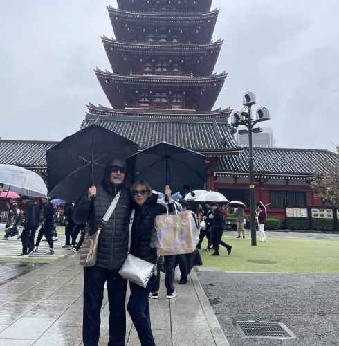 Rainy Day Stroll at the Pagoda