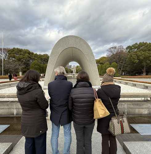 Silent Reflections at the Memorial Arch