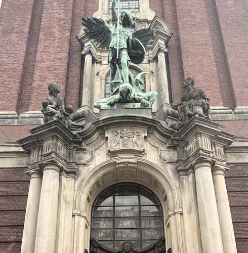 Exploring architectural grandeur in the heart of Hamburg.