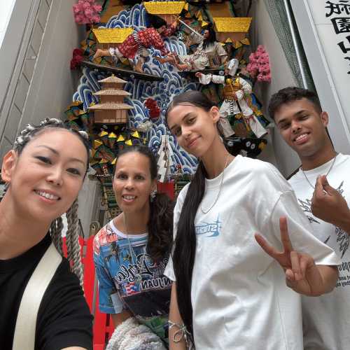 Friends Embrace Japanese Culture at Vibrant Festival