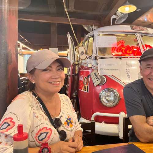 Joyful Moments at the Retro Café