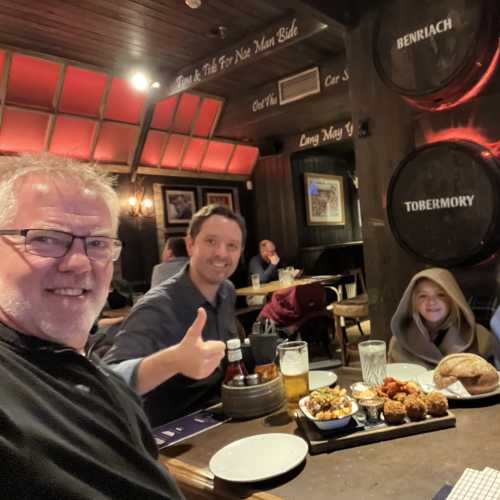 Gathered Under the Warm Glow of Friendship