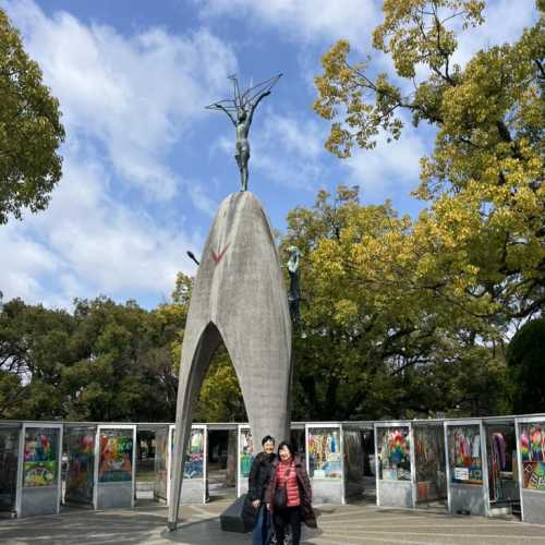 Embracing Hope: A Joyous Day at the Peace Statue
