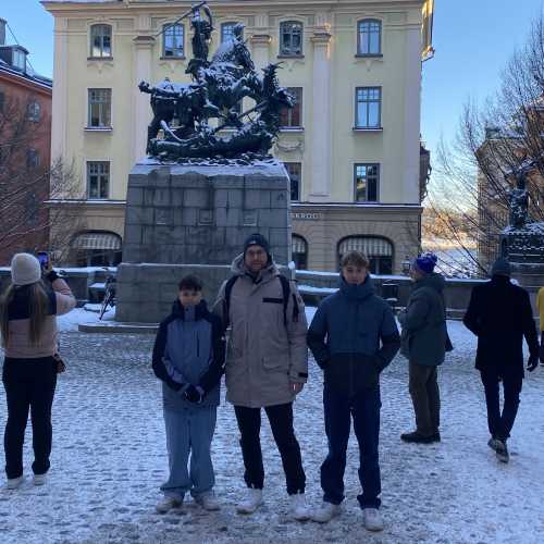 Winter's Embrace in a Timeless Square