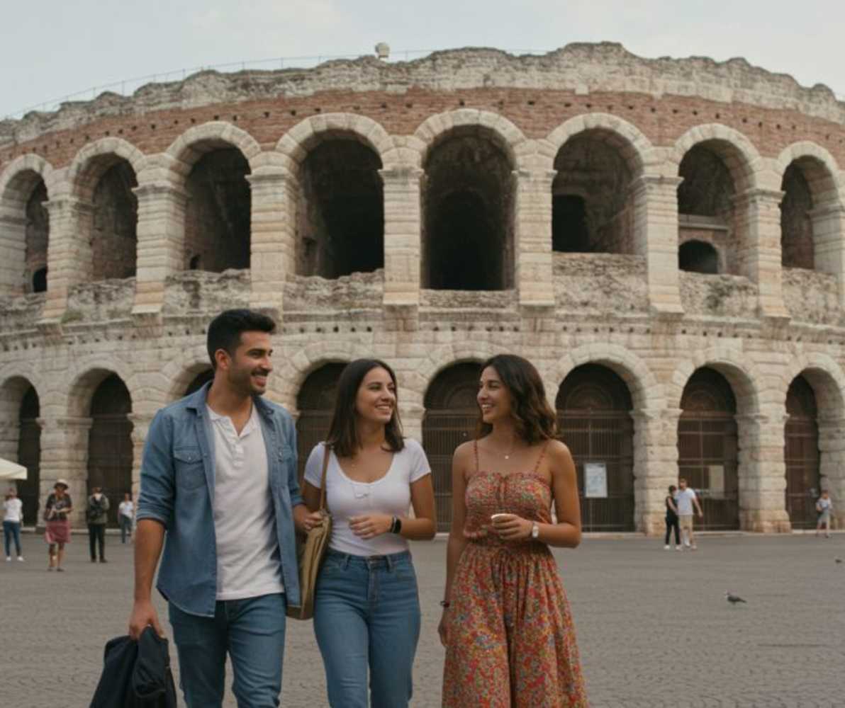arch,landmark,vacation,happiness,ancient rome,leisure,travel,historic site,classical architecture,ancient roman architecture,arcade,amphitheatre