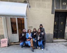 Warming up with a local coffee break