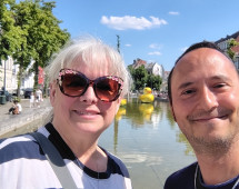 Exploring scenic canals and streets in Europe